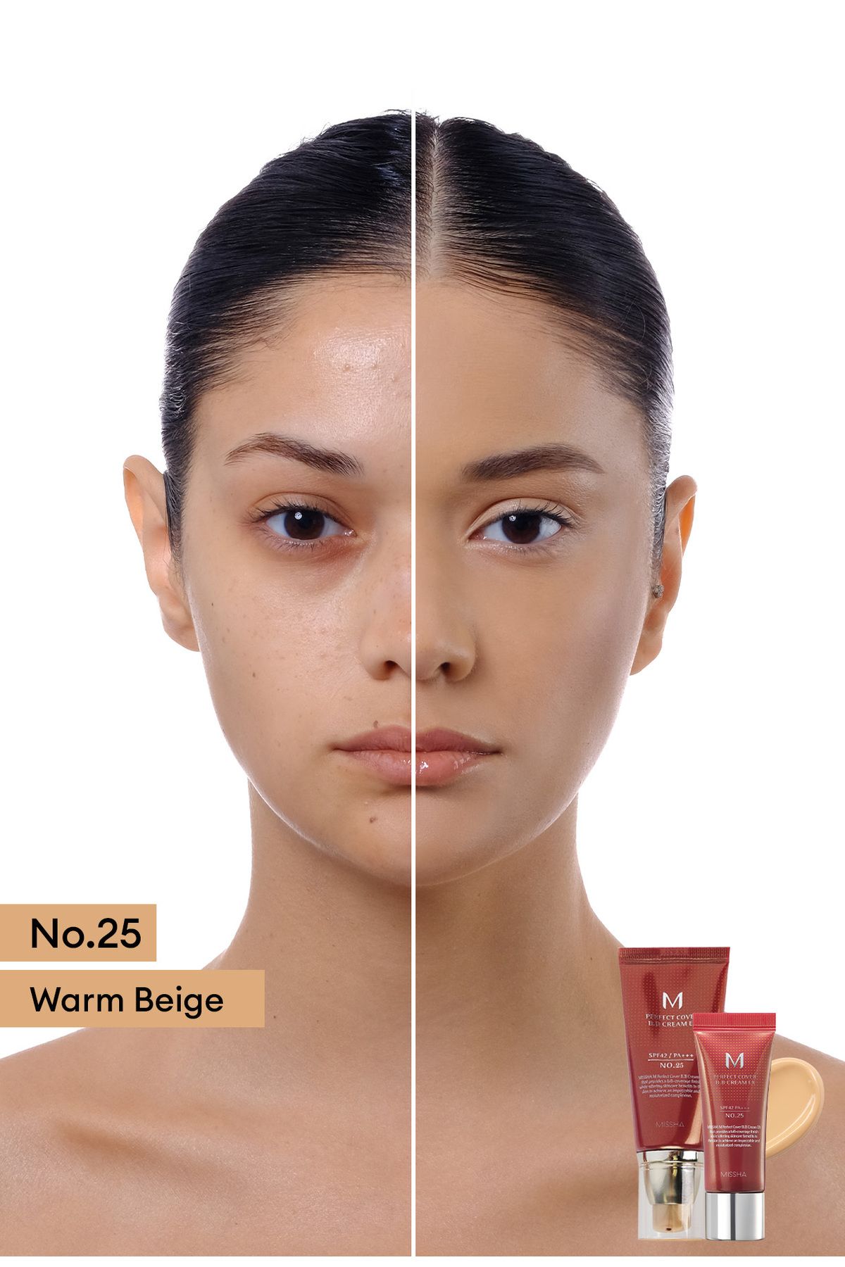 Mükemmel Kapatıcılık Sunan Çok Fonksiyonlu M Perfect Cover BB Cream Ex SPF42/PA+++ No.21 (50ml)