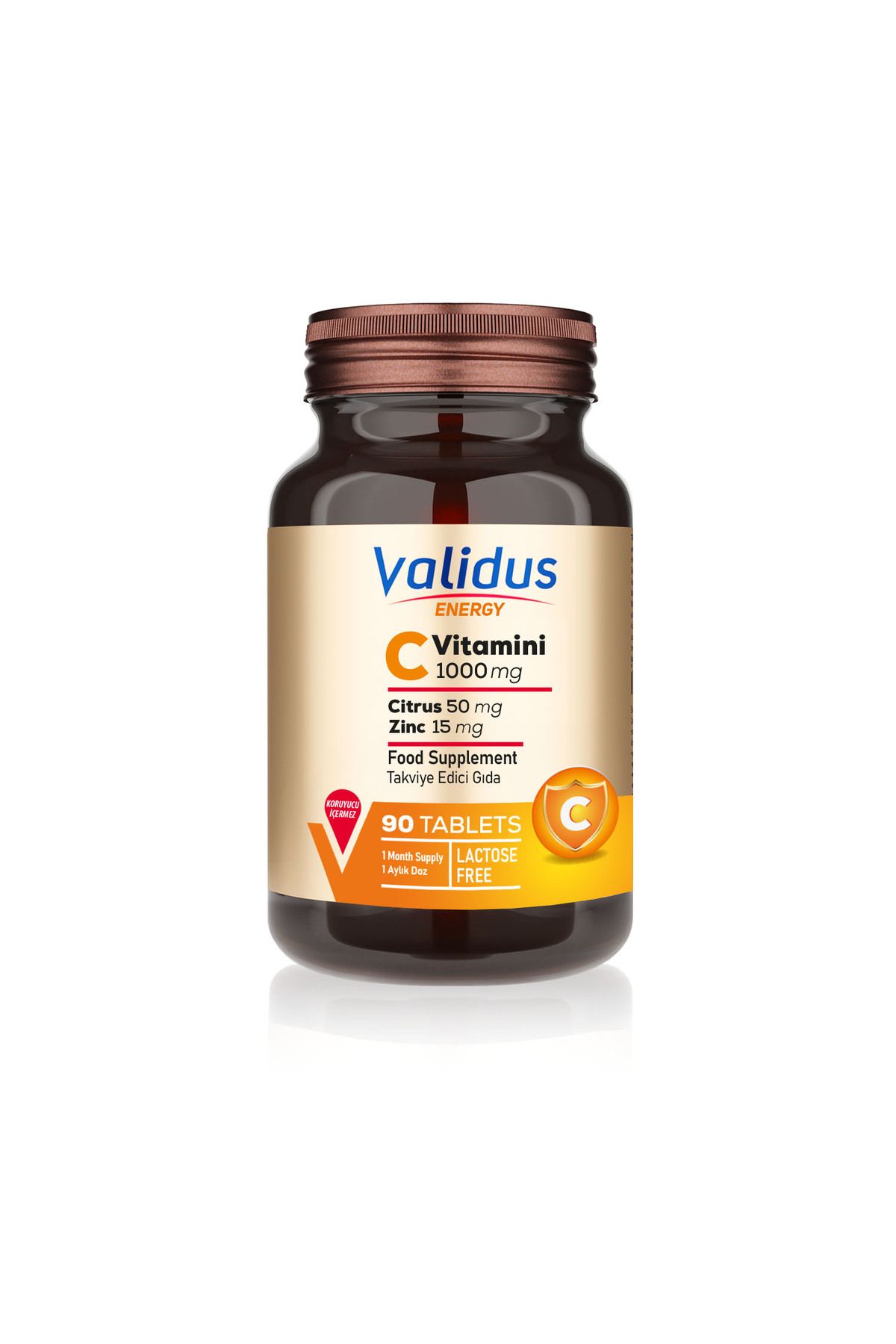 ValidusVitamin C + Citrus +Zinc 1000 mg 90 Ta...