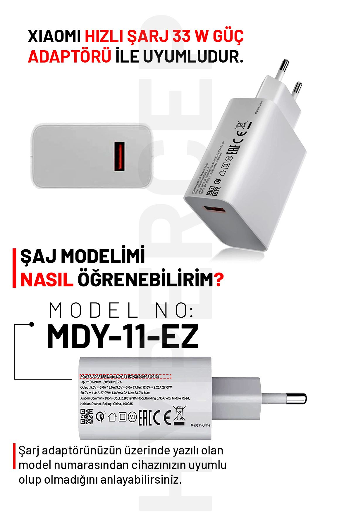 Xiaomi 33W Uyumlu Şeffaf Şarj Başlığı Adaptörü Koruma Redmi Kablo Koruyucu 5'li Koruma Kılıf Seti