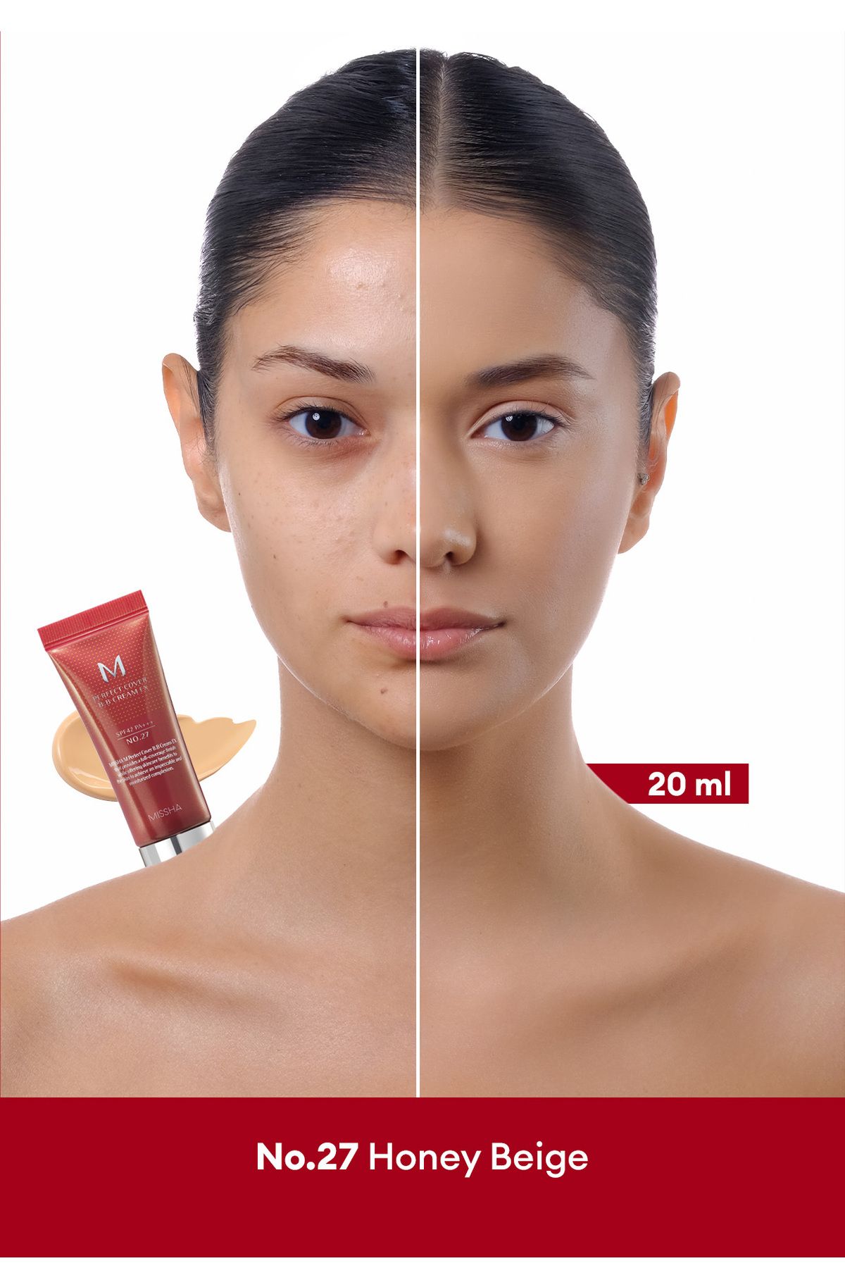 Mükemmel Kapatıcılık Sunan Çok Fonksiyonlu M Perfect Cover BB Cream Ex SPF42/PA+++ No.27 (20ml)