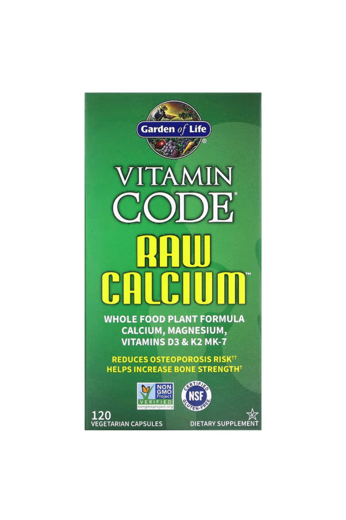 GARDEN OF LIFE, VitaminCode, Raw Cal cium, 12...