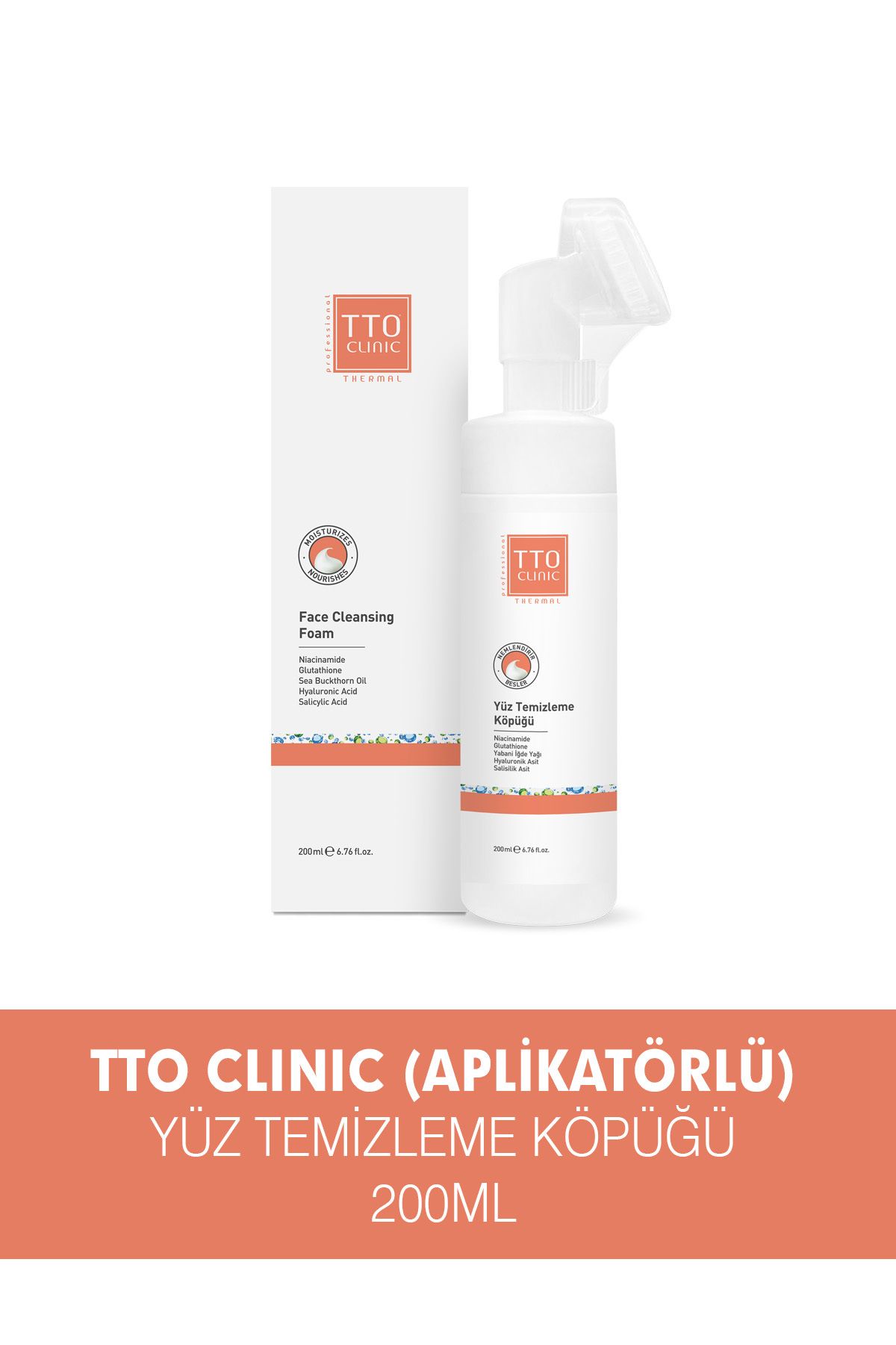 TtoCLINIC Yüz TemizlemeKöpüğü 200 Ml