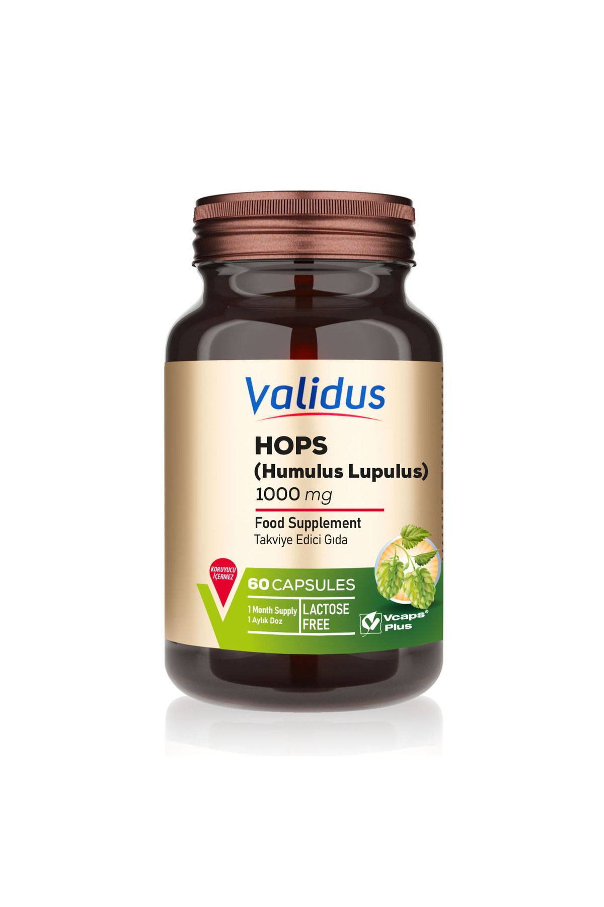 ValidusHumulus Lupulus 1000Mg (HOPS) Şerbetçi...