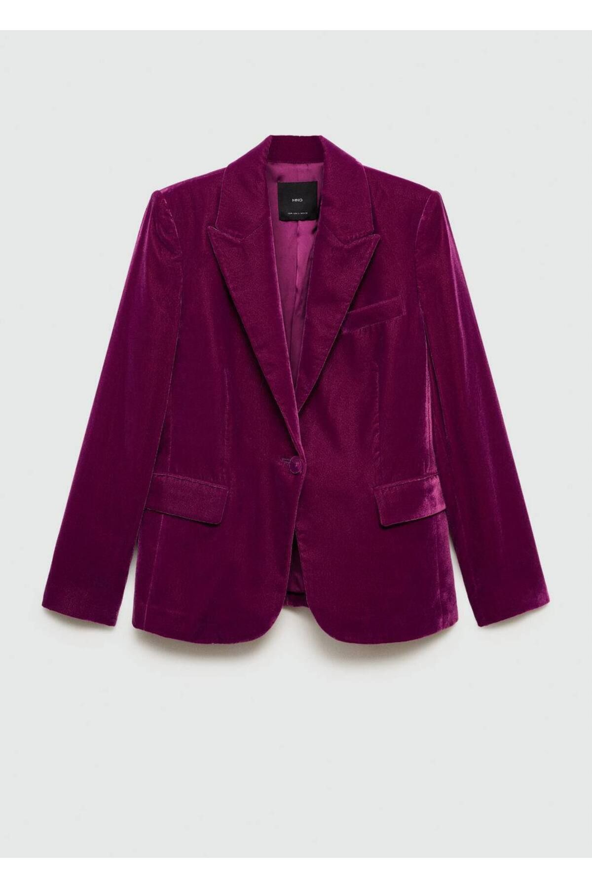 Kadife blazer ceket