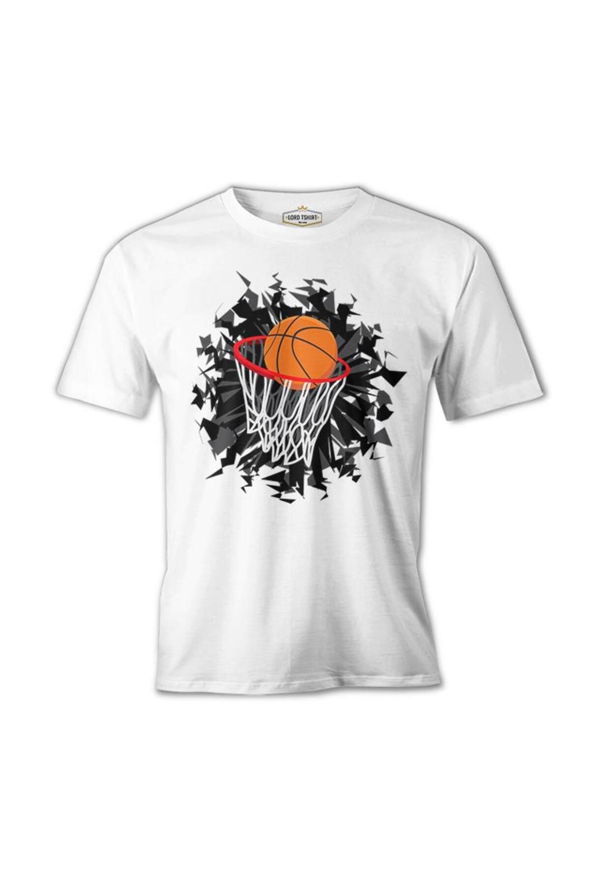 Lord T-ShirtBasketbol - PotaBeyaz Erkek Tshir...