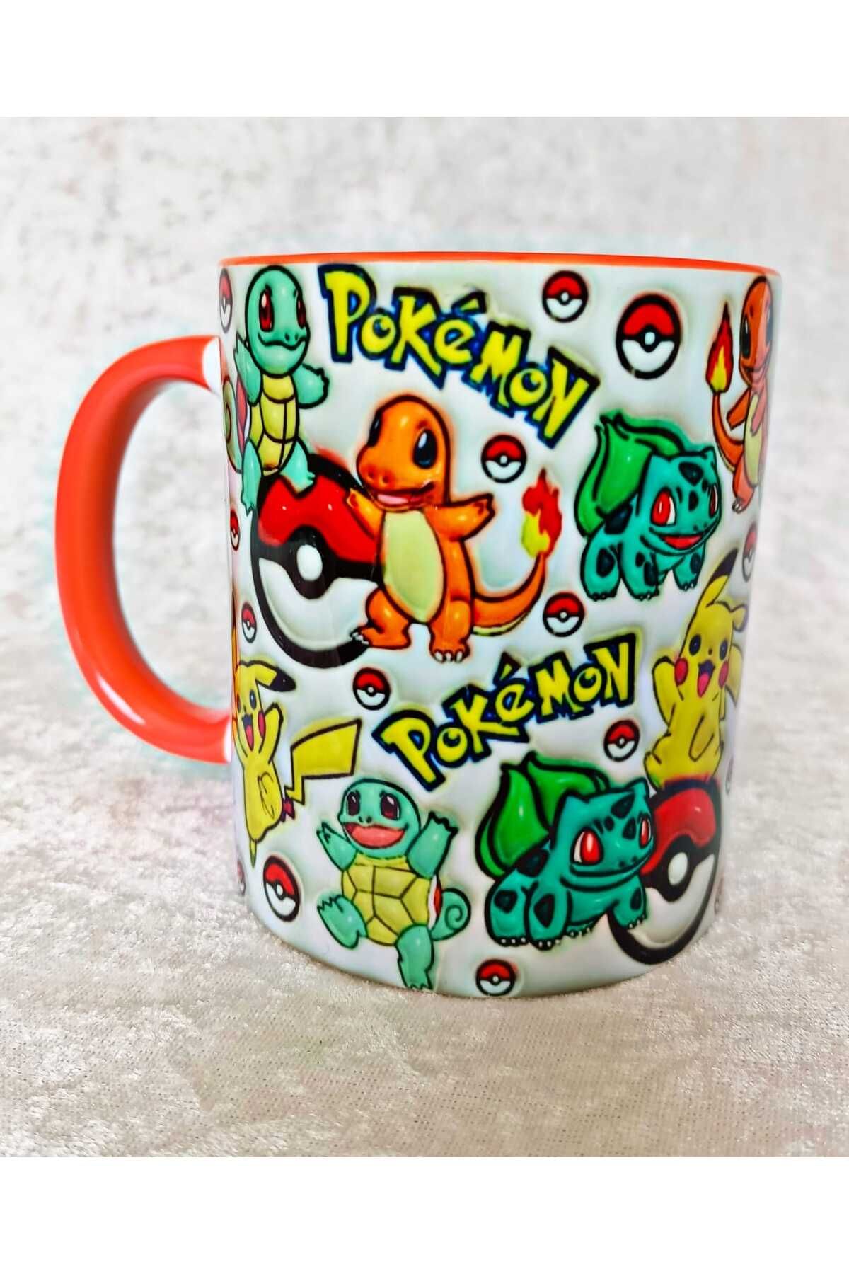 Mugs and love Pokemon 3Dbaskı büyük boy kupa