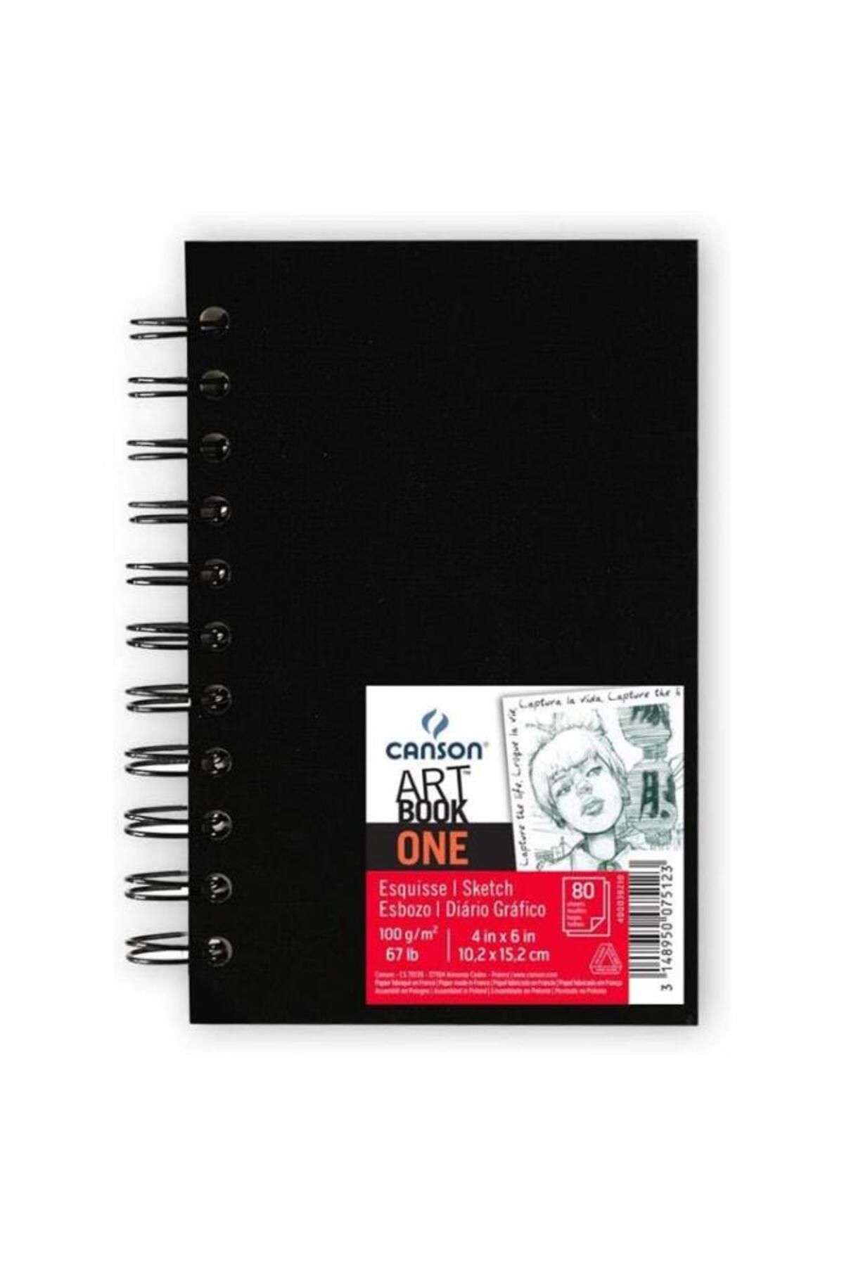 Canson One Art Book10.2x15.2cm 100g 80yp Spir...