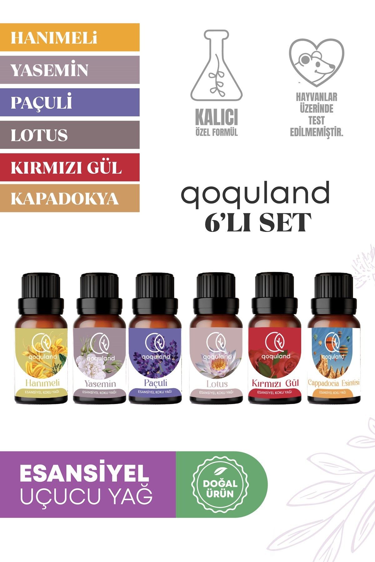 qoquland 6 lı set3 vip UçucuYağ Buhurdanlık E...