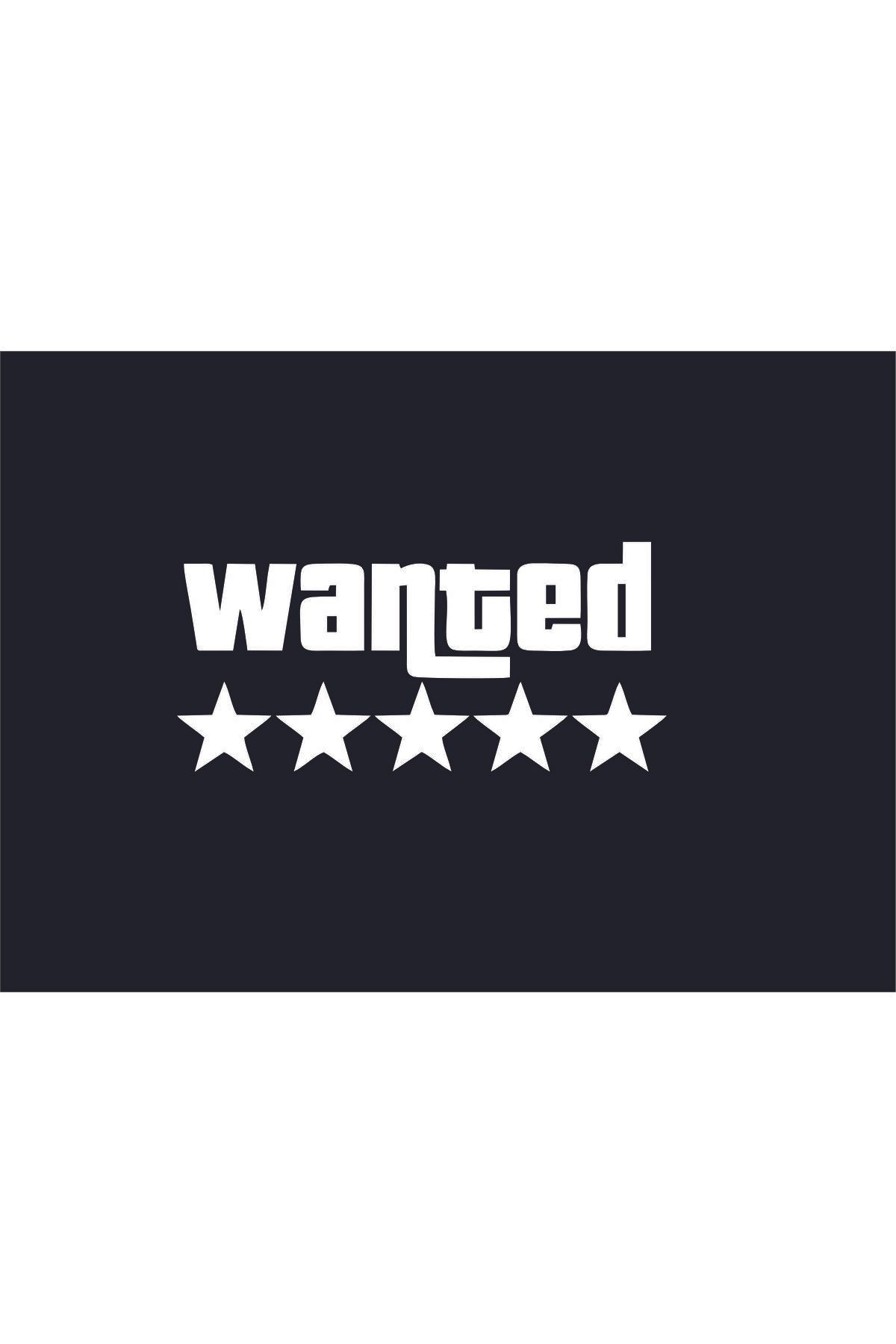 Wanted cok amaclı motorsiklet sticker  12x6cm