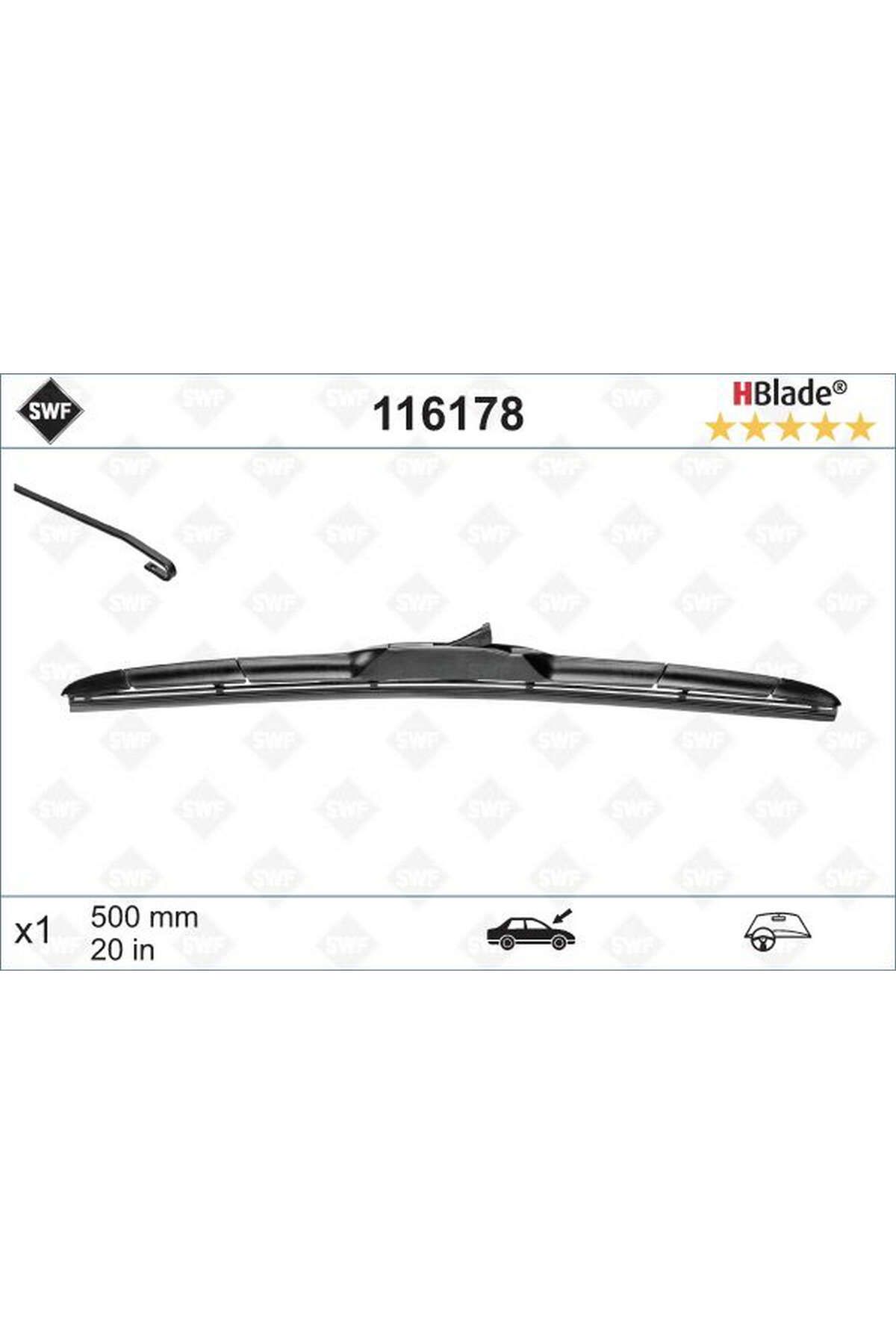 Valeo SİLECEK SWF 50cm x1DISCOVERY SPORT 15 R...