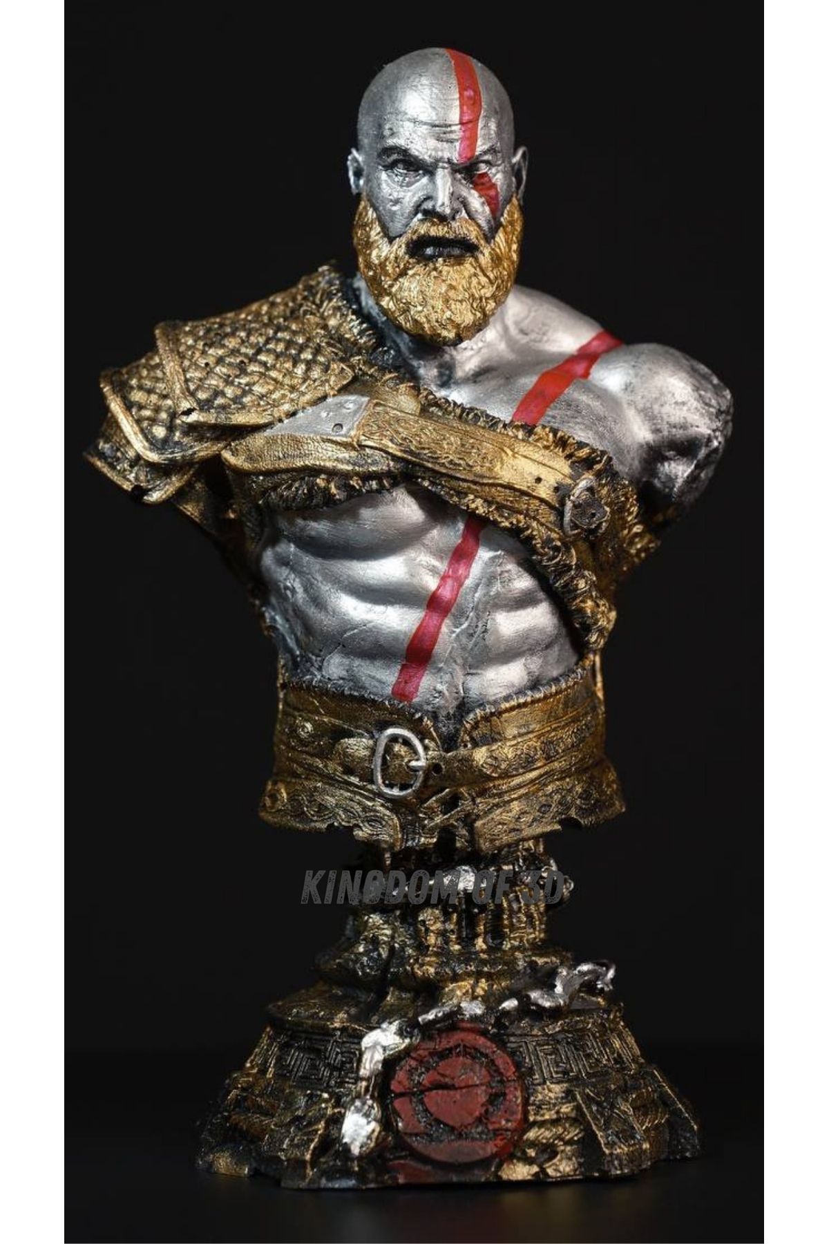 Kingdom of 3DGod Of WarKratos Büst, God of wa...