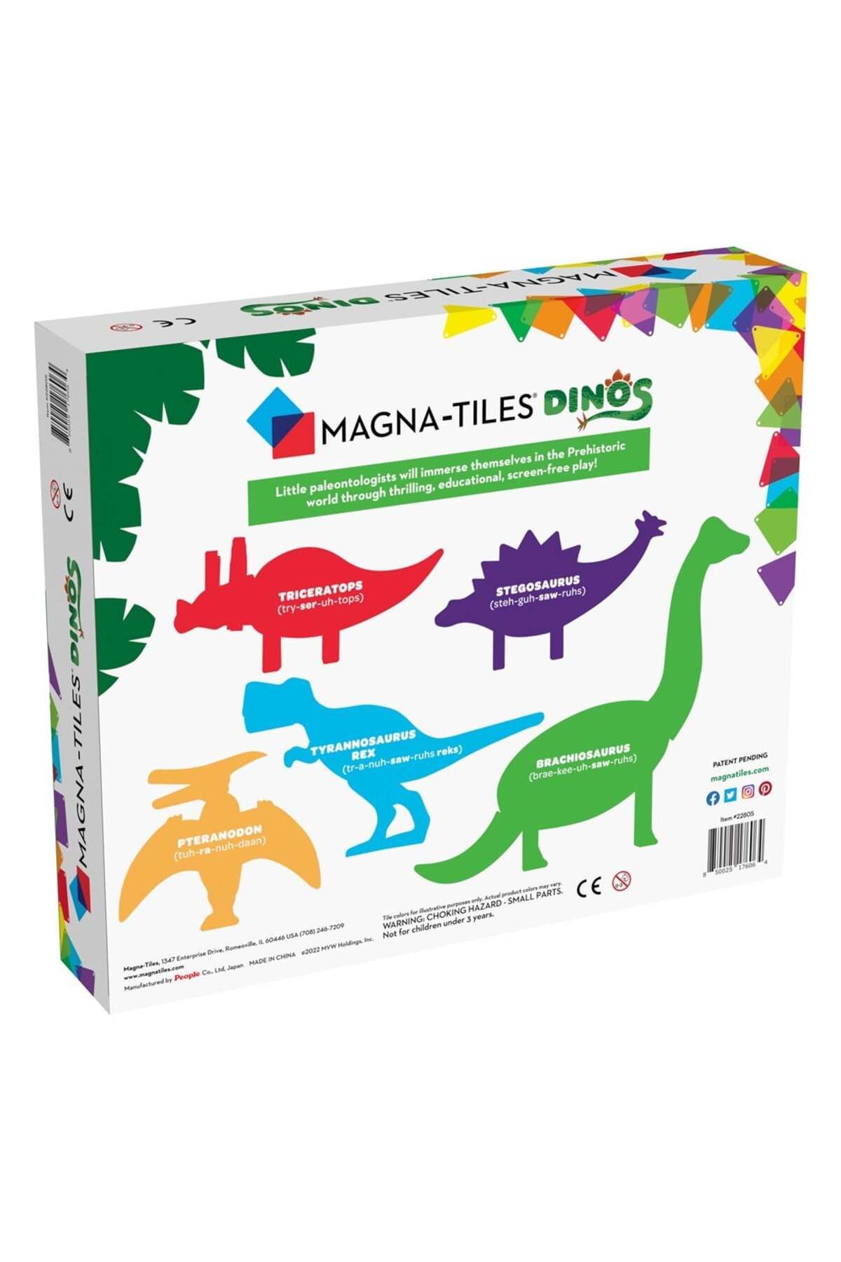 Magna-tiles - Dinozorlar - 5 Parça