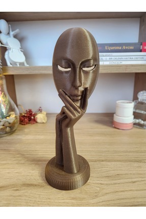 Maske Tutan El Biblo - İskandinav Tarzı Biblo Heykel Figür Dekor Ev Dekorasyon ALTINDAL Home Image 0