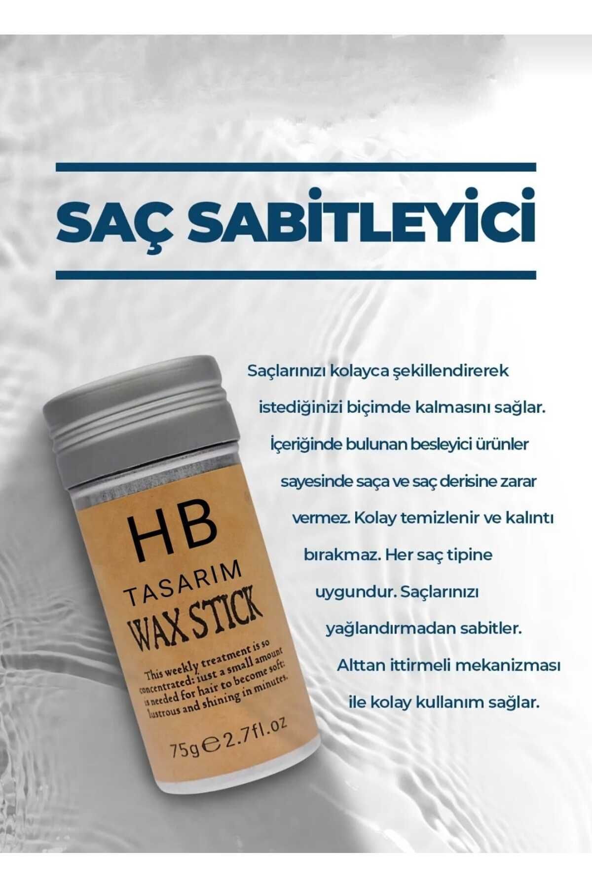 Hair Wax Stick Saç Şekillendirici, Sabitleyici, Saç Waxı