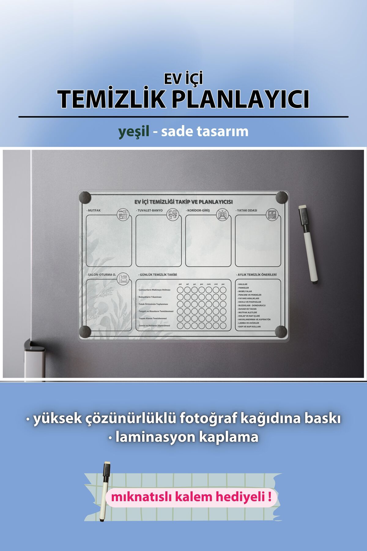 Ev İçi Temizlik Takip ve Planlayıcısı