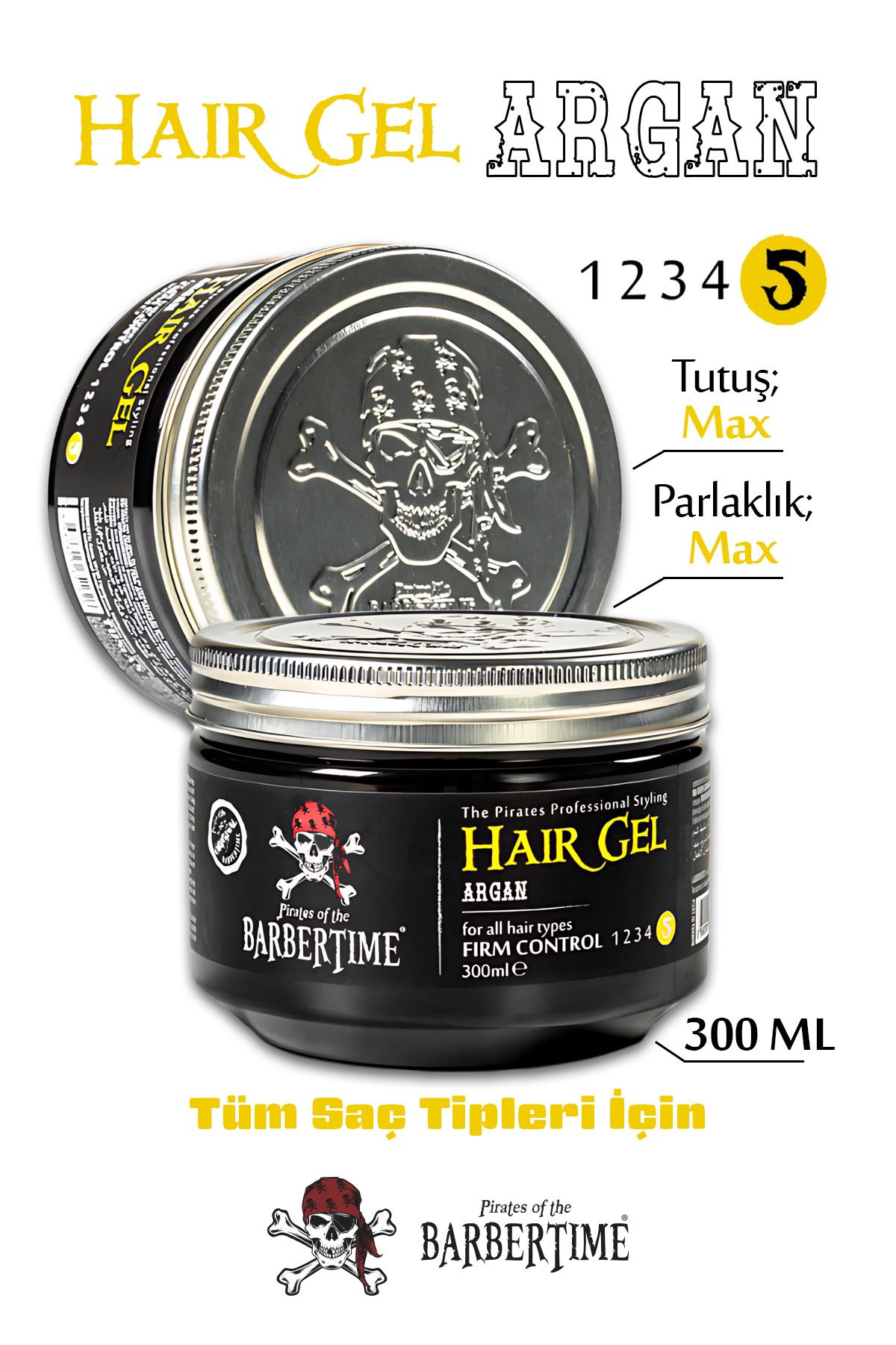 Barbertime Hair Gel Argan -Argan Özlü Saç Jöl...