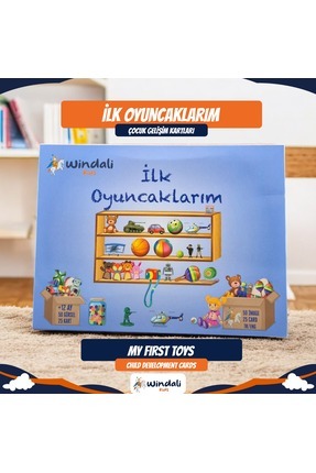 İlk Oyuncaklarım Eğitici Kartlar ilk 50 Oyuncak Kartları Zeka Hafıza Gelişim Kart Seti Image 0
