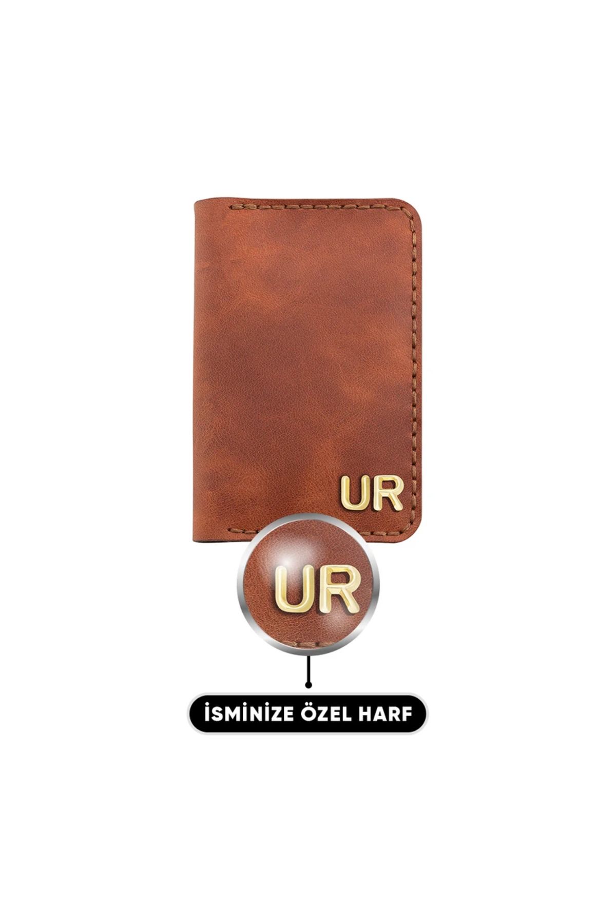 Isminize Özel Mini Deri Cüzdan