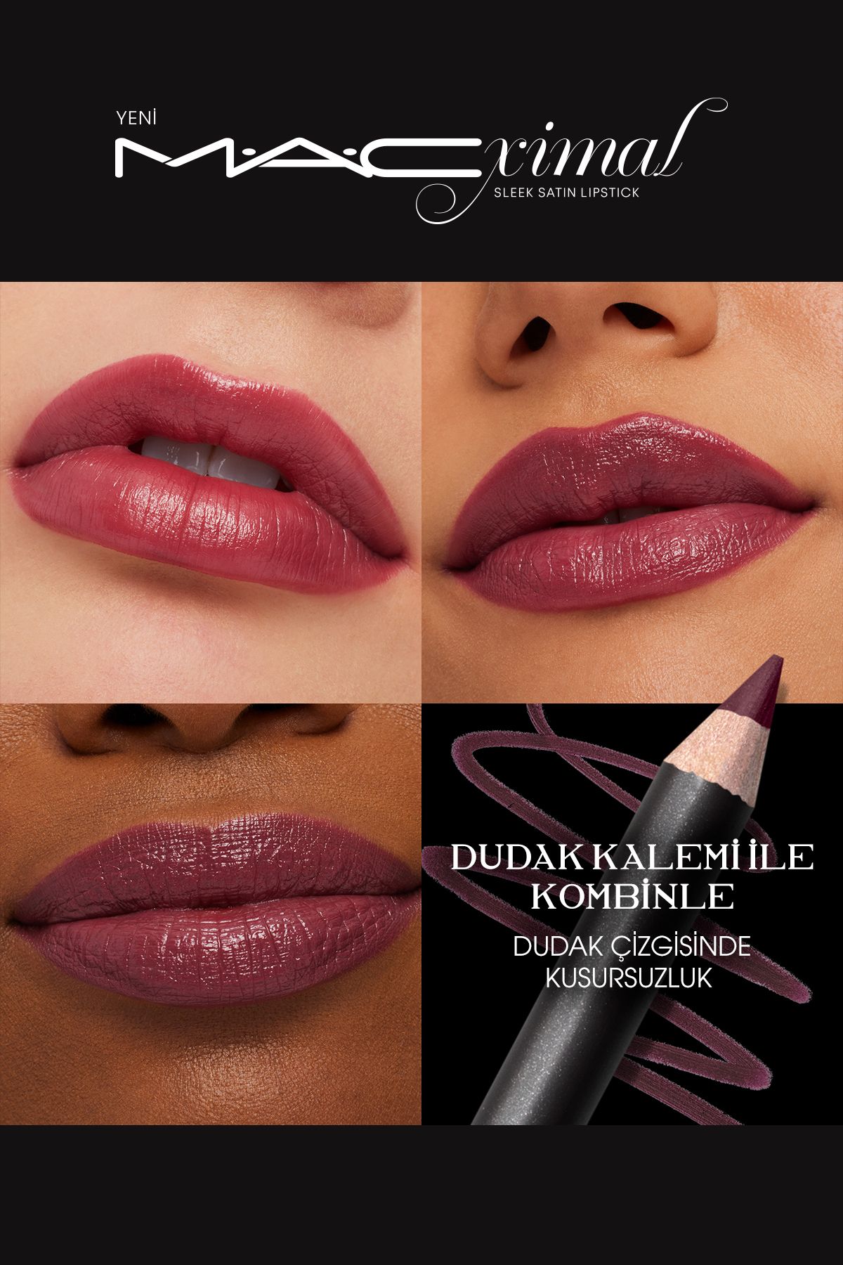 Macximal Sleek Satin Lipstick Ikonik Saten Bitişli Ruj - Paramount 3.5g