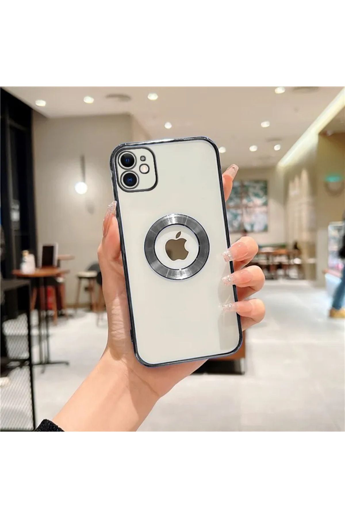 Iphone 11 Lazer Logo Detaylı Kılıf