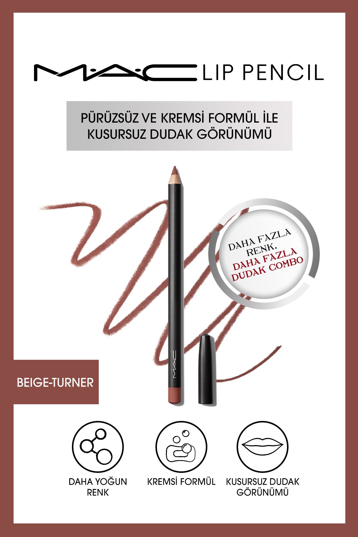 Lip Pencil Dudak Kalemi-BEIGE-TURNER 1.45GM