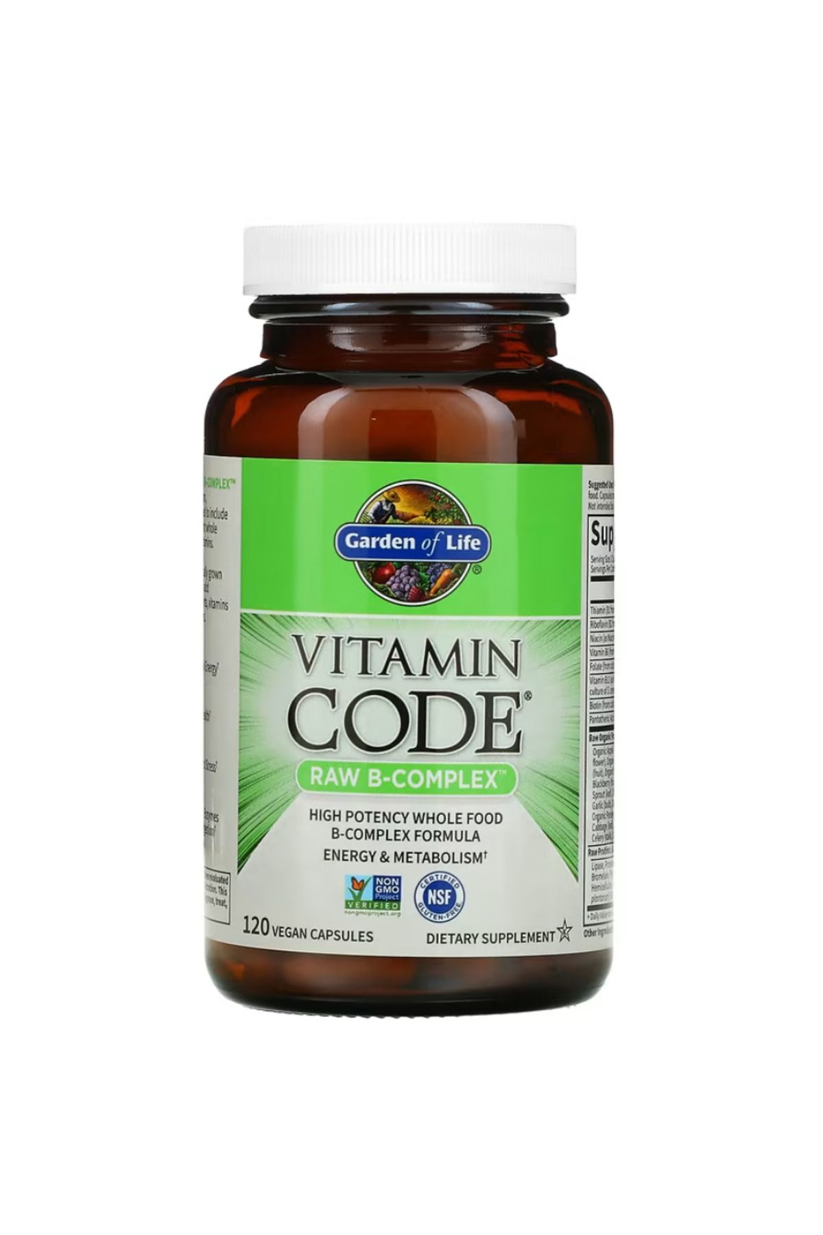 GARDEN OF LIFE, VitaminCode, Raw B-complex, 1...