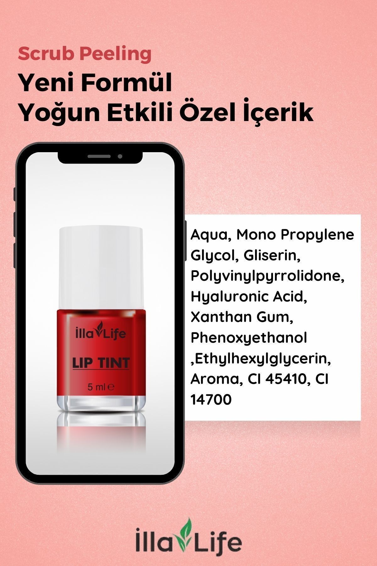 Doğal Görünüm Dudak ve Yanak Renkli Nemlendirici Blush Su Bazlı Renklendirici Lip To Cheek Tint