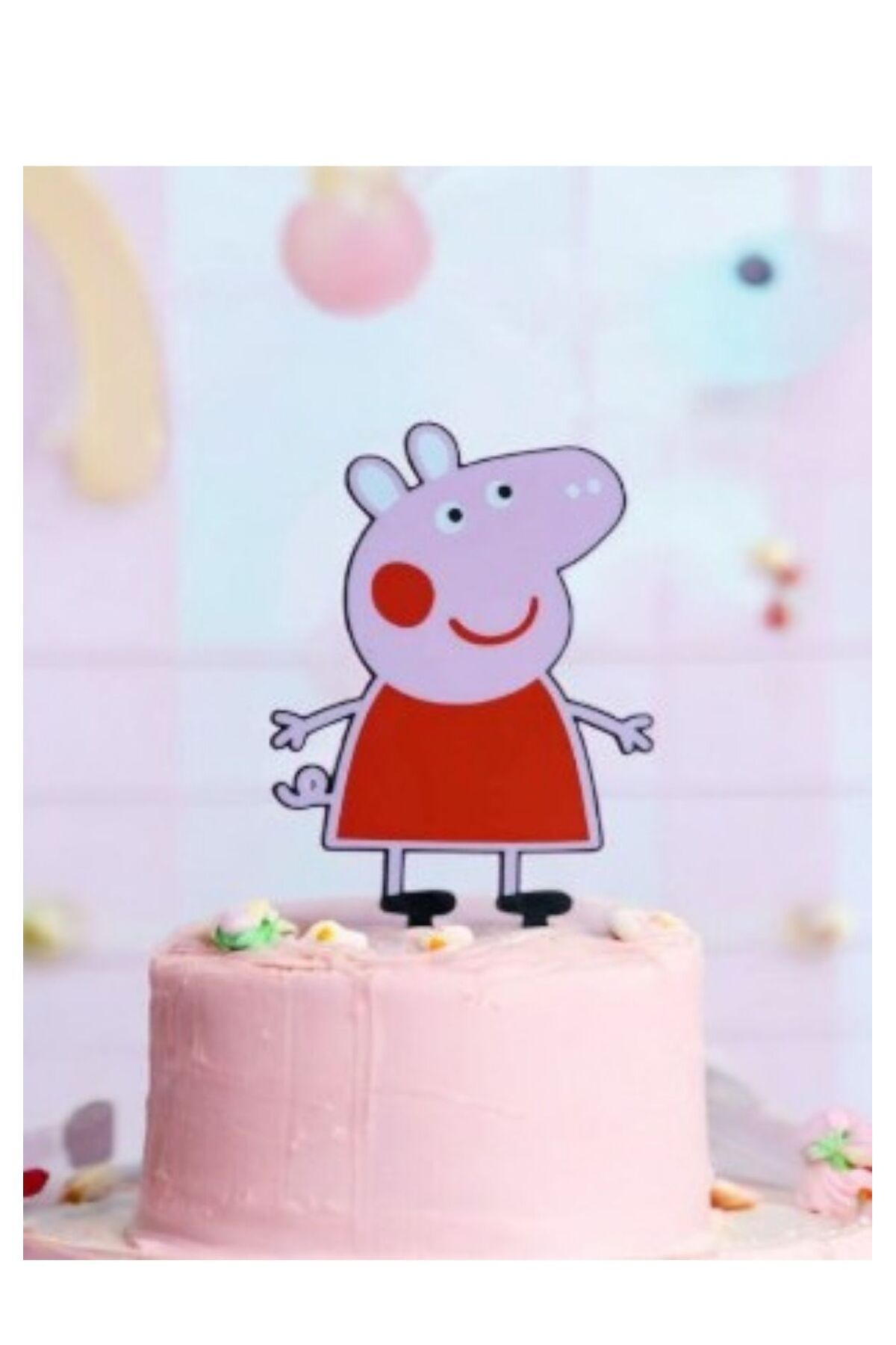 nana home art Peppa PigTemalı Yıkanabilir Pas...