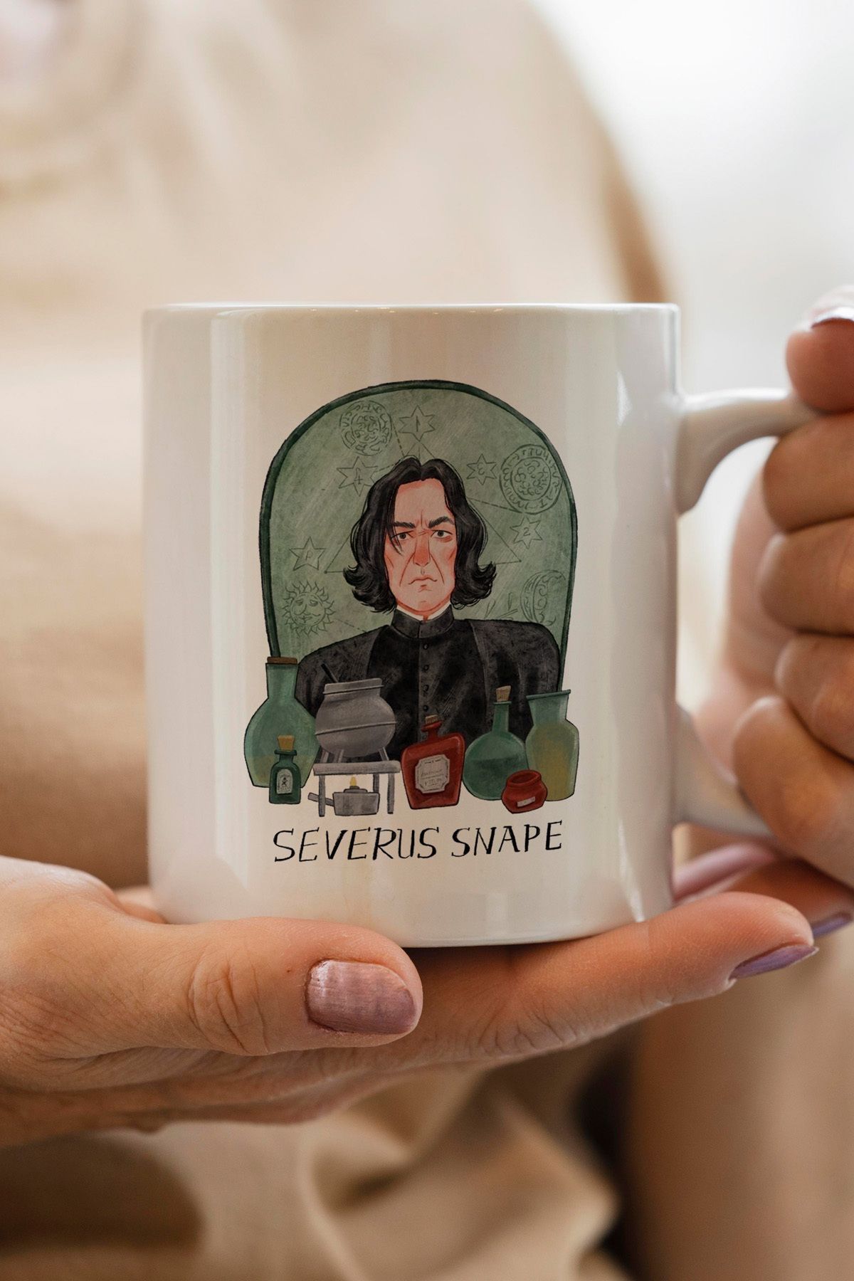 South Steel Harry PotterSeverus Snape Baskılı...