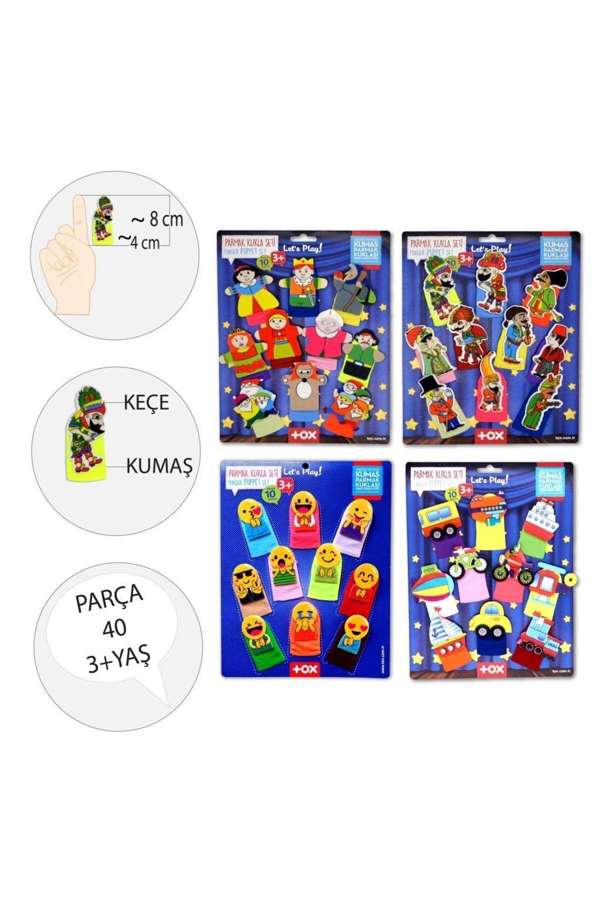 Lisinya247 4 Set - 40 Parça  Masal Kahramanları , Emojiler, Karagöz  Hacivat ve Taşıtlar