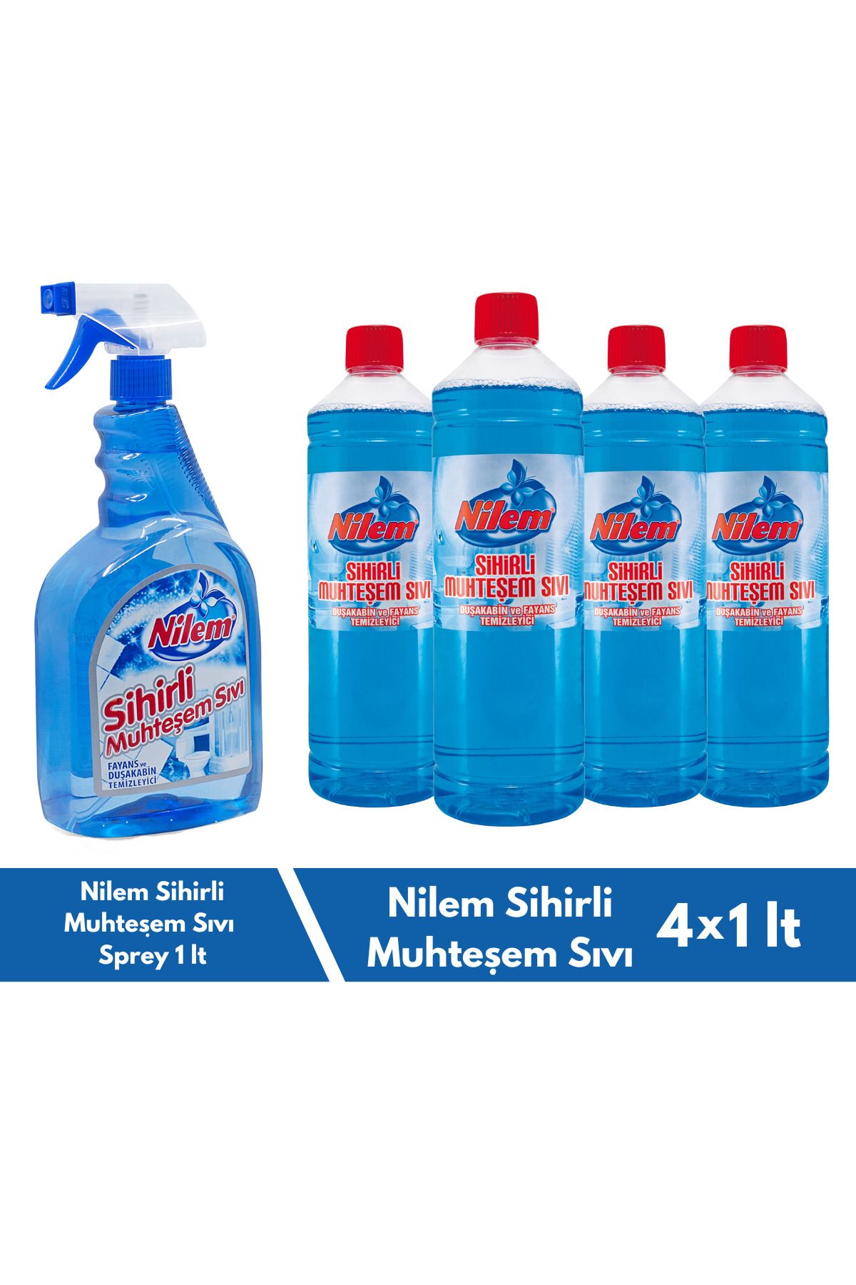 Nilem Sihirli Muhteşem SıvıSprey 1 lt + 4 Yed...