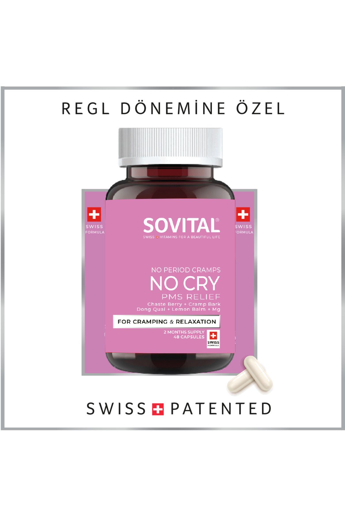 SOVITAL No Cry Regl DönemineÖzel 48 Kapsül 86...