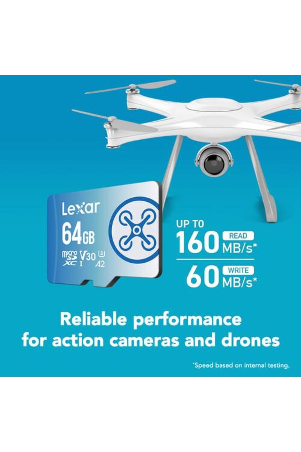 Fly 64GB Micro SD 160MB/60Mbs 4K V30 Hafıza Kartı