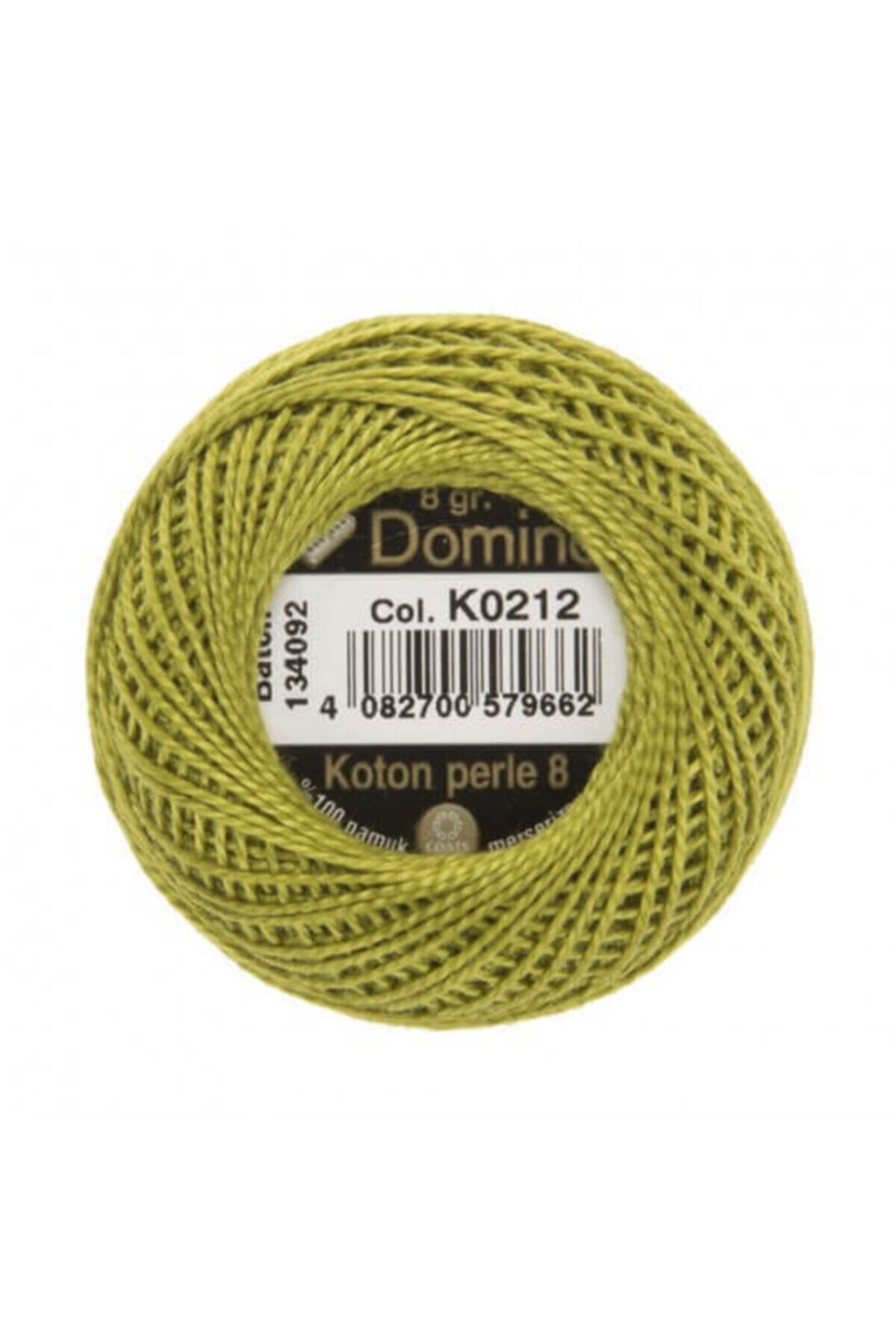 domino Koton Perle 5gr Yeşil No:12 Nakış Ipliği Kanaviçe Panch Ipi - K0212