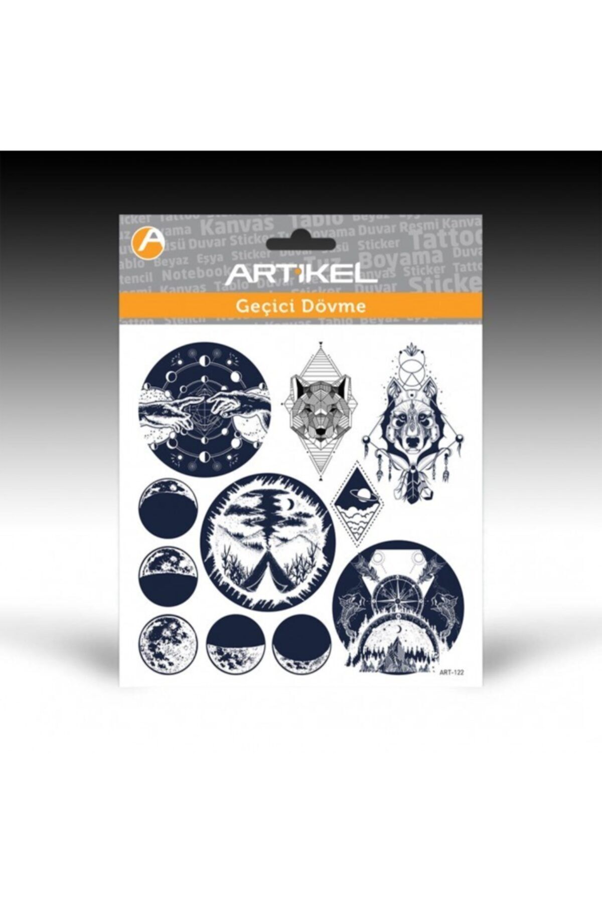 Artikel Art-122 Geçici Dövme,geçici Tattoo 15,5x15,5 Cm,vücut Dövmesi,kol Bilek Dövme,boyun Dövme,sırt Dövme