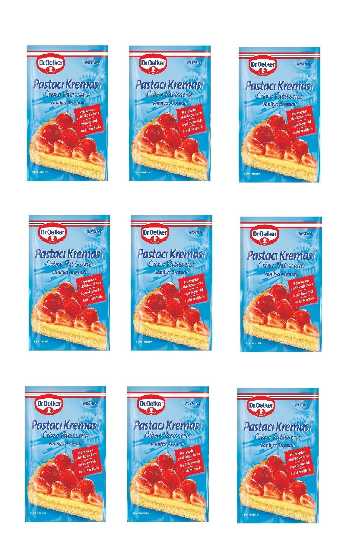 Dr. Oetker Dr.oetker Pastacı Kreması Instant Vanilya Aromalı 55 Gr X 9 Adet