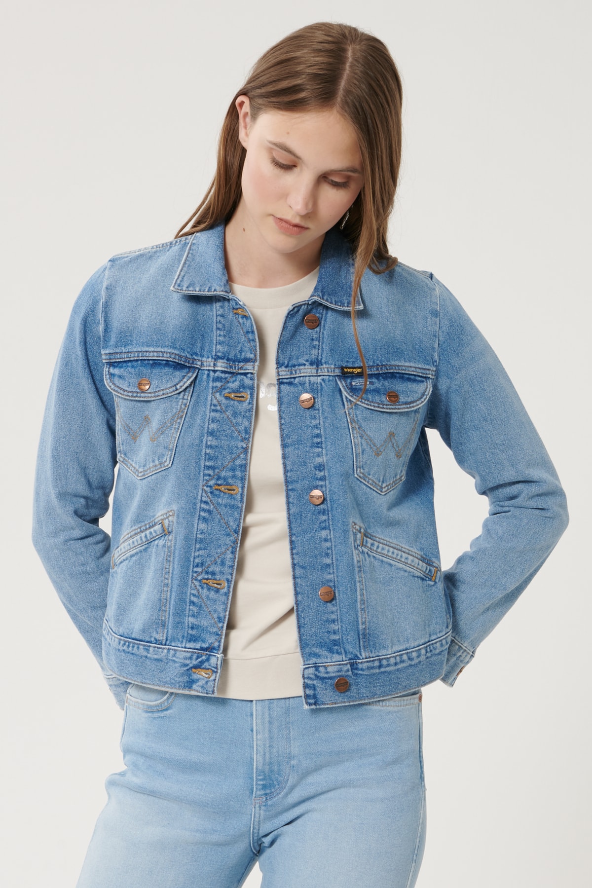 WRANGLER Slim Fit Casual Denim Kot Mont