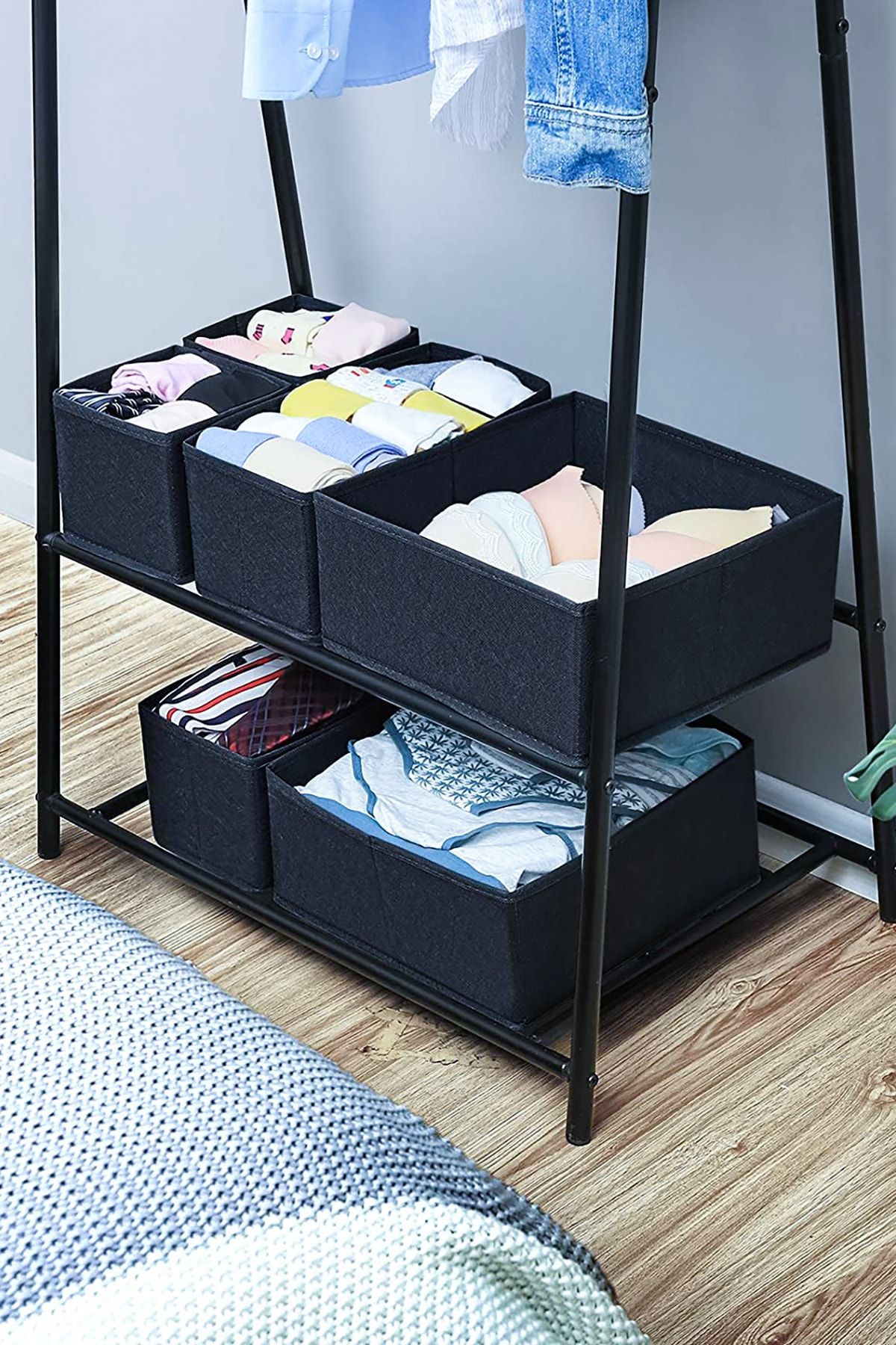 Rek Home 6'lı Lacivert Çekmece Içi Düzenleyici Organizer Set