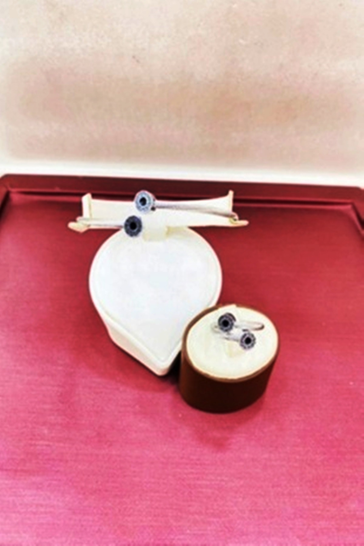 Nida Kuyumculuk ve Accessory Gri Desenli Çelik Kelepçe Ve Yüzük Nds1034-168