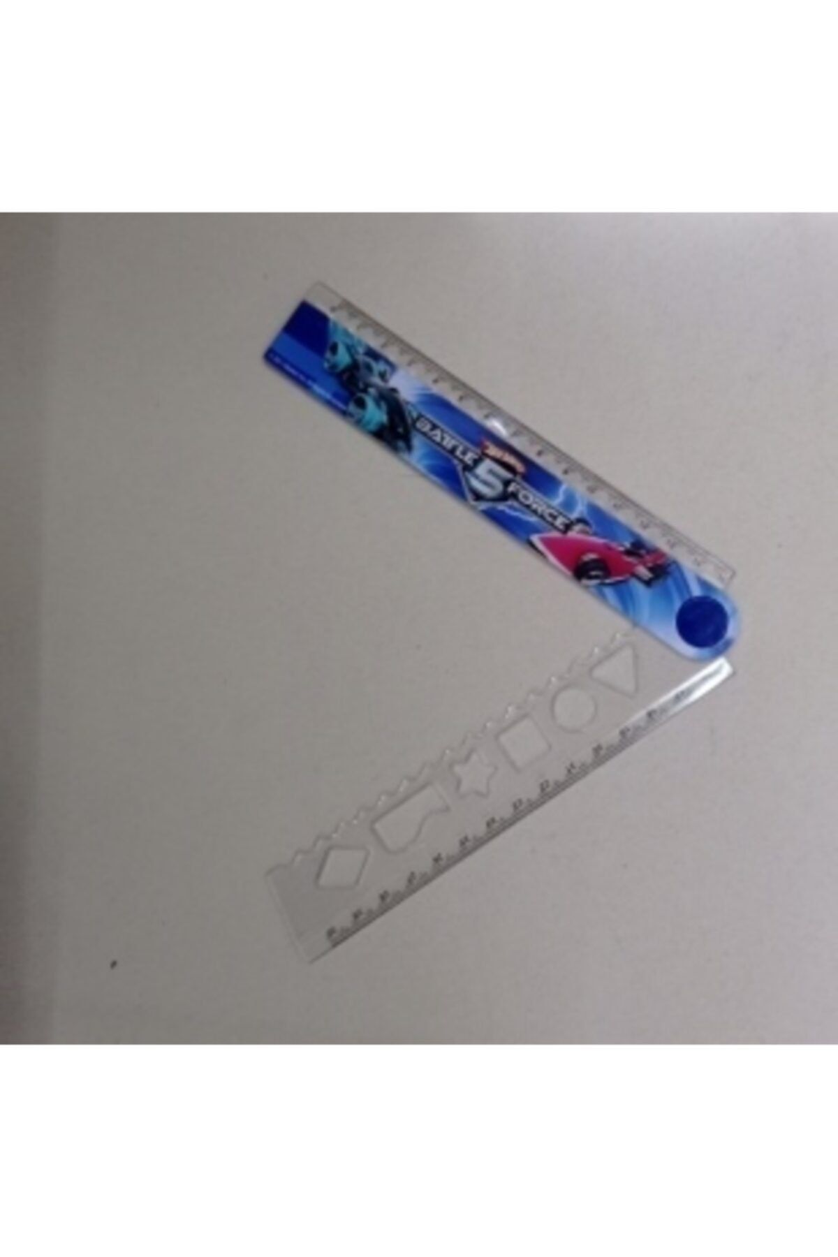 HOT WHEELS Batle 5 Force Katlanabilir 2x15cm, 30 Cm Şekilli Cetvel
