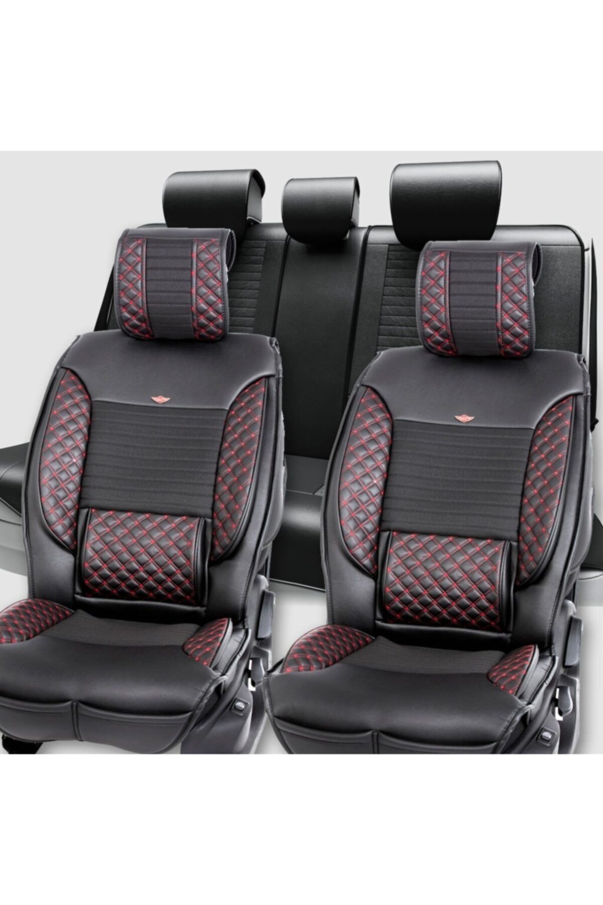 Stil Volkswagen Caddy Eski Lüks Deri Oto Koltuk Kılıfı Ön/arka Set