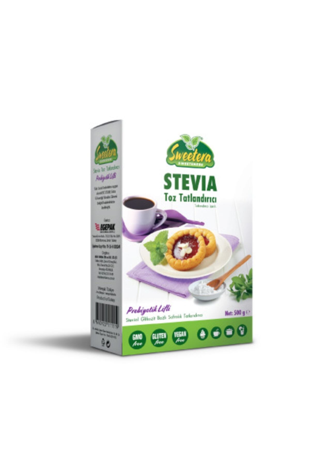 SWEETERA Stevia Prebiyotik Lifli Tatlandırıcı Toz 500 gr