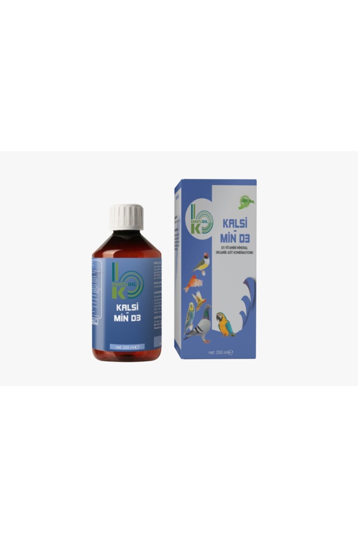 Kanatlı Oil Kalsi – Min D3 D3 Vitamini, Mineral, Organik Asit Kombinasyonu 250 Ml(KANATLI HAYVANLAR İÇİN)