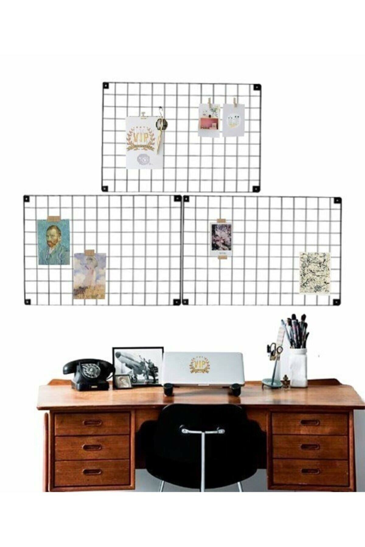 Olgun Home Tel Duvar Panosu 2 Adet Metal Pano Fotoğraf Çerçeve Askılık Notluk Anı Çerçevesi 50x70 Cm