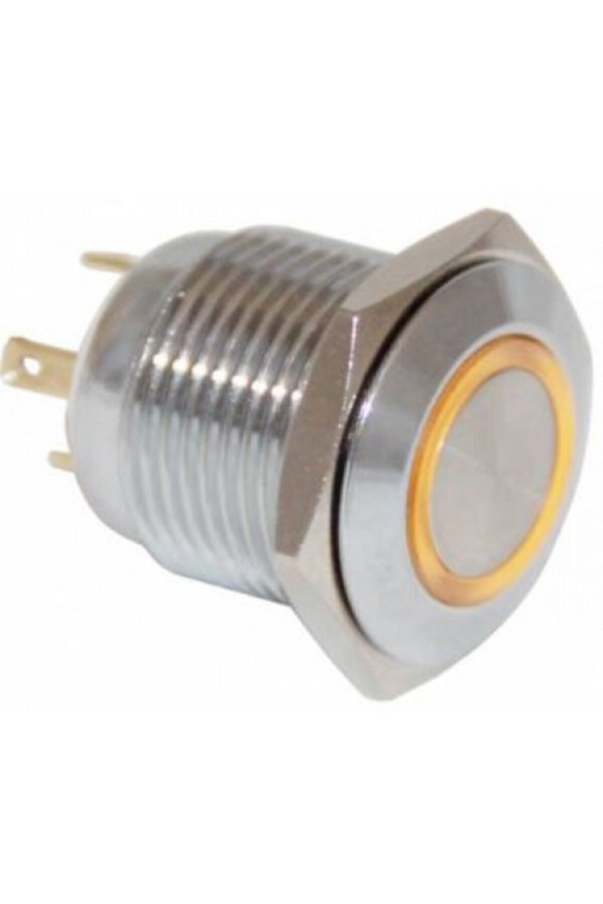 Daier Daıer D39 16mm Metal Buton Yaylı Beyaz Led