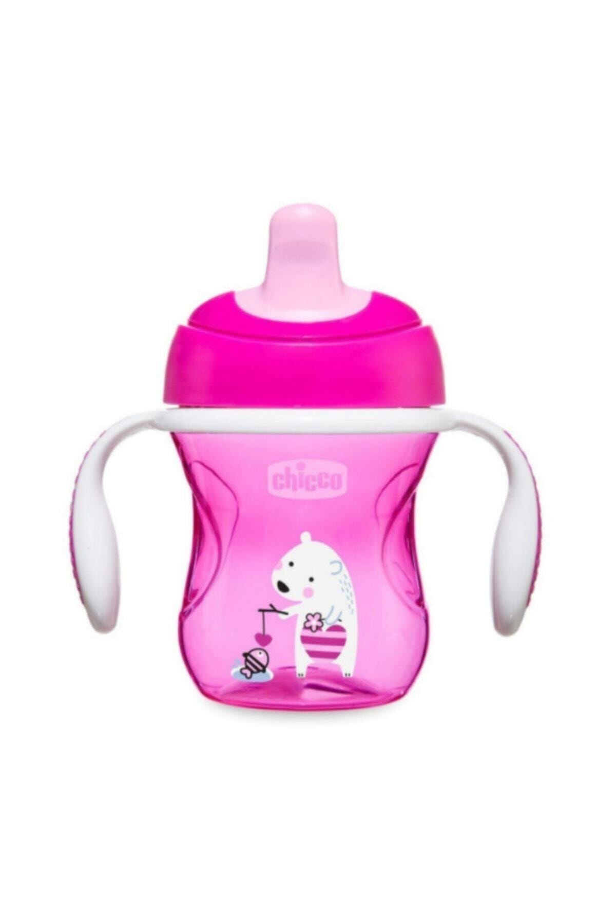 Chicco Yarı Yumuşak Uçlu Bardak 6 Ay Kız