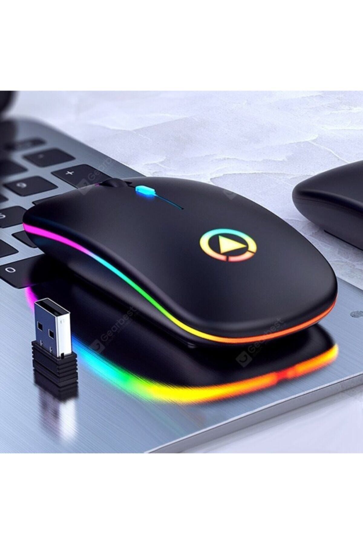 A2N A2 Kablosuz Fare Wireless Mouse 4 Tuşlu Sessiz Şarj Edilebilir Dpı Kontrol- Siyah
