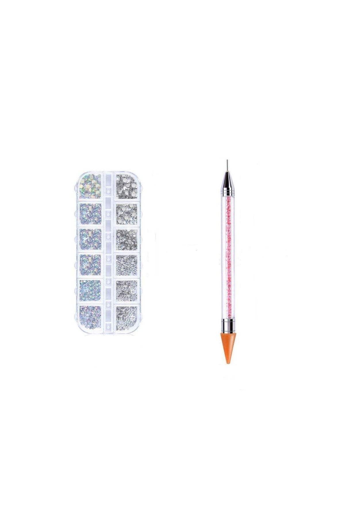 YAYOGE Nail Art Swaroski 1440 Adet Taş Set/balmumu Taş Tutucu Kalem