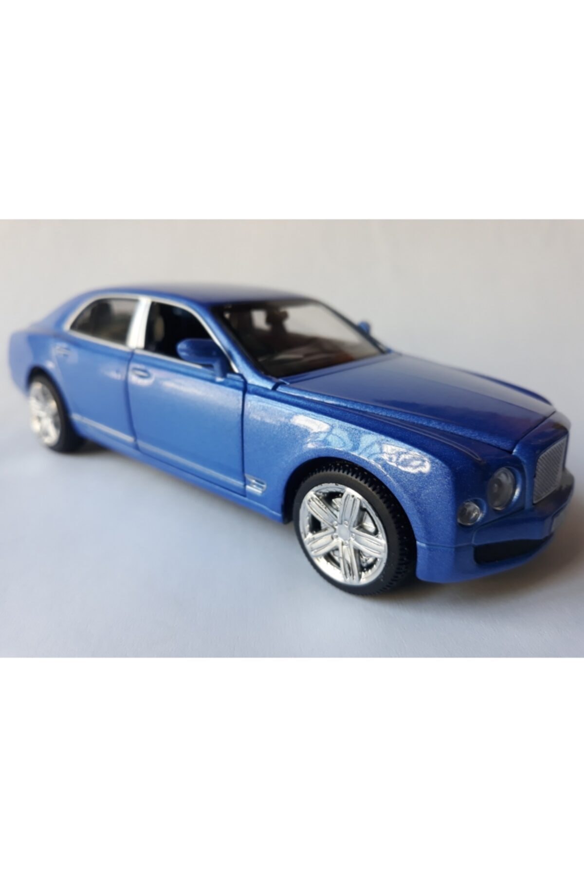 OYUNCAKSAHİLİ Bentley Mulsanne Demir Araba Kapı Bagaj Kaput Açılır Demir Mavi4