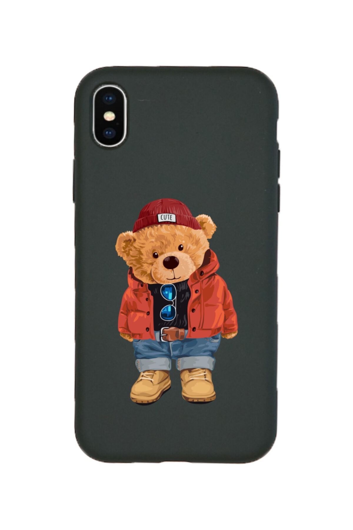 KaffCase Iphone X Teddy Bear Baskılı Lansman Kılıf